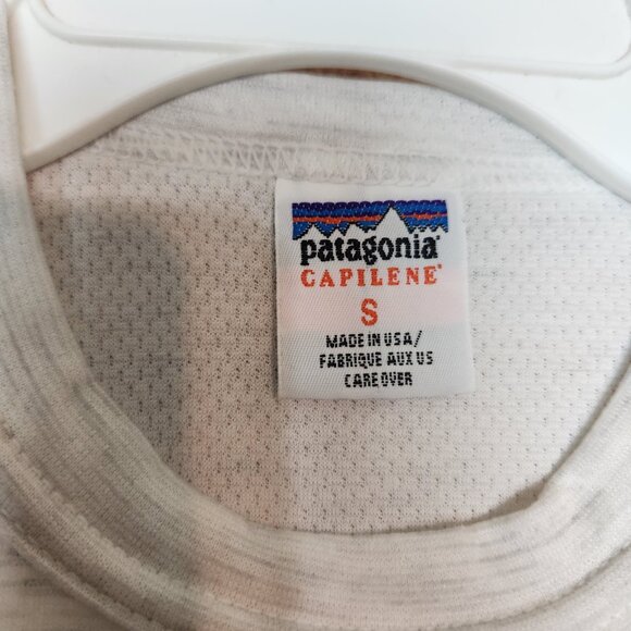 Patagonia Performance Baselayer Capilene White Men's Size Small RN: 51884 Preppy - Picture 7 of 13